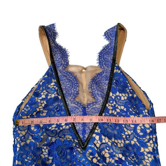 Three Floor Revolve Cobalt Blue Lace Mini Dress NWT - Picture 8 of 9